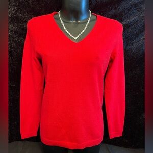 Talbots NWT Women’s 100% Cashmere V-Neck Longsleeve Sweater. Size S  I-38